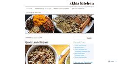 Desktop Screenshot of akkiskitchen.com