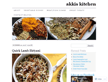 Tablet Screenshot of akkiskitchen.com